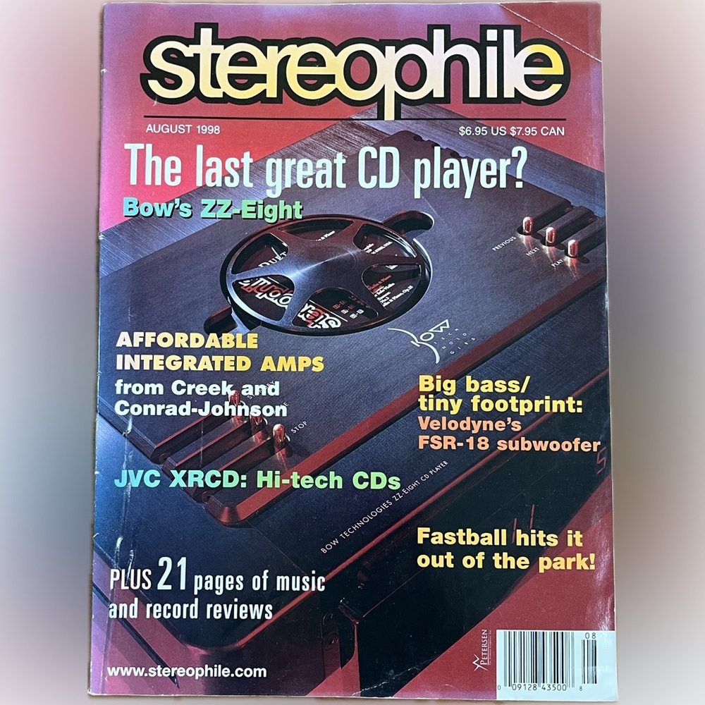 🎈2/$30 - Stereophile, August 1998.